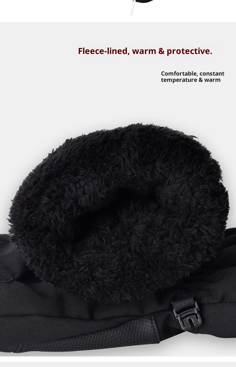 001 3M Baumwoll-Skihandschuhe für Outdoor-Aktivitäten im Herbst und Winter: Winddicht, wasserdicht, warm, mit Touchscreen-Funktion und Fleece-Futter, geeignet für Fahrräder und E-Bikes._voghion.com