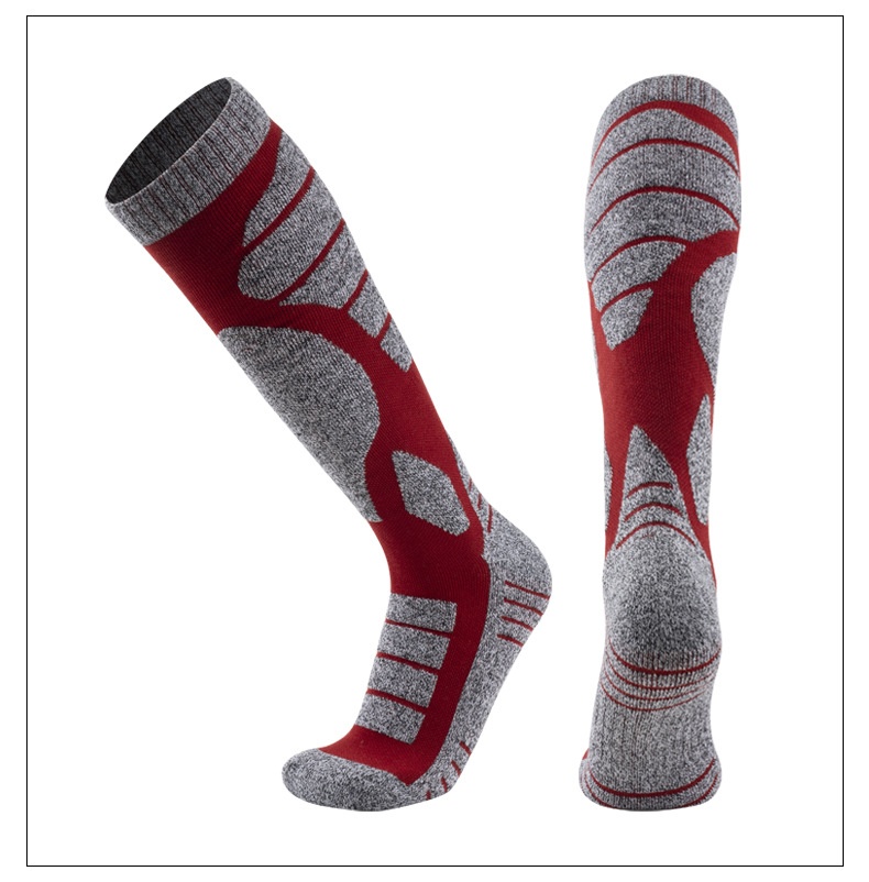 ActiveGo ActiveGo Ski Men And Women Long Tube Warm Thickened Towel Bottom Sports Snow Mountaineering Performance Socks_voghion.com