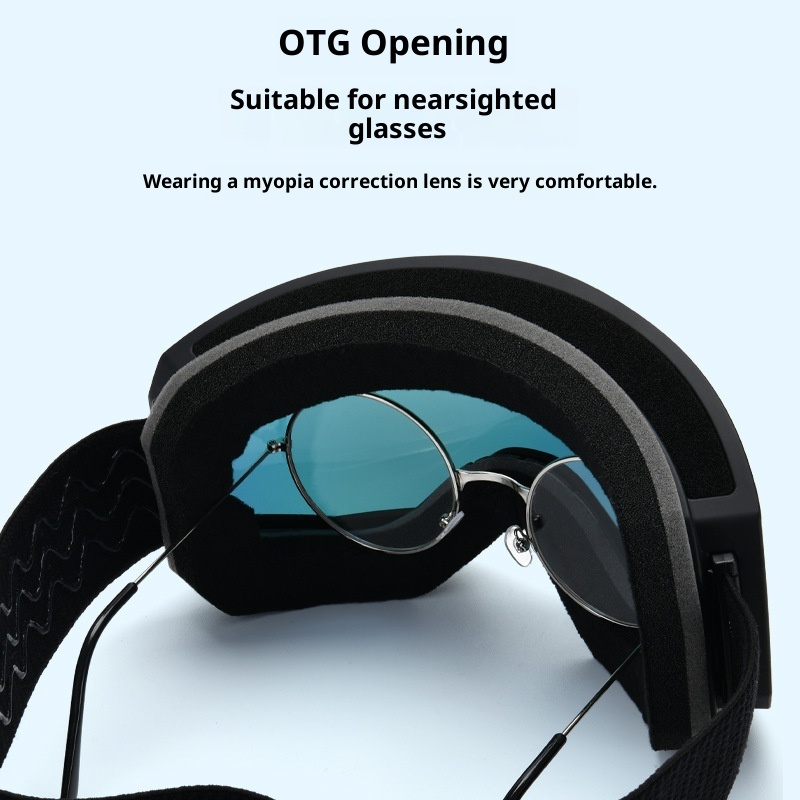 001 Fabricante Nuevo Modelo Unisex Portátil Gran Campo de Visión Antivaho HD Gafas de esquí graduadas con clip_voghion.com