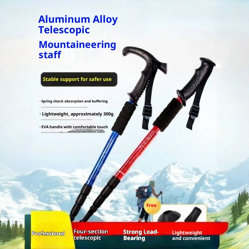 001 Bastone telescopico pieghevole professionale unisex per trekking, arrampicata, escursionismo, escursionismo, escursionismo, escursionismo_voghion.com