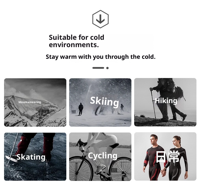 001 Autunno Inverno Sci Asciugatura Rapida Genitore-Bambino Set Uomo Donna Strato Base Abbigliamento Aderente a Compressione Ciclismo Sport All'Aria Aperta_voghion.com