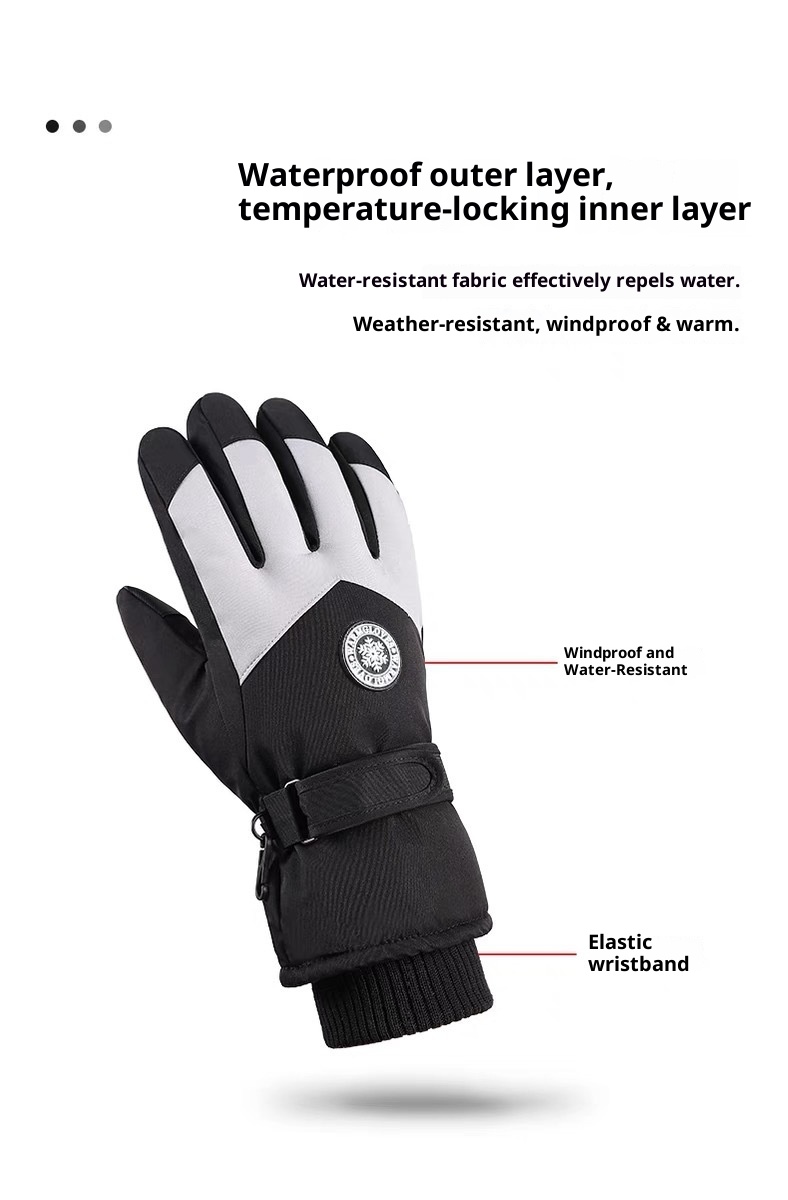 ActiveGo Outdoor Sports Winddicht Waterdicht Touchscreen Groothandel Winter Ski Handschoenen Elektrisch Motorrijden Warm_voghion.com