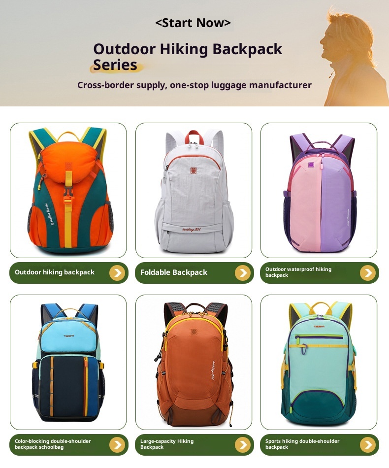 001 Couple Style Cycling Hiking Nylon Backpack Large Capacity Lightweight Waterproof Outdoor Sports Mountaineering Bag_voghion.com