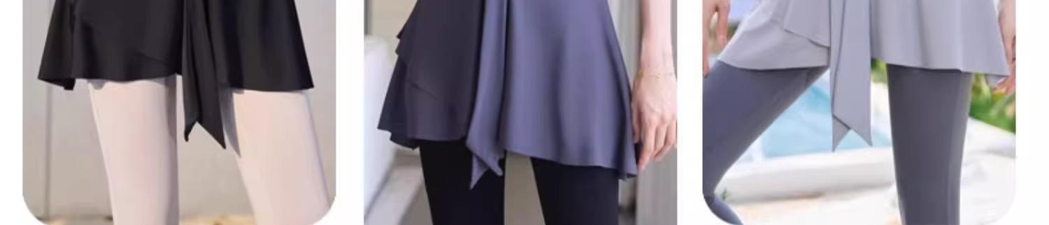 001 No More Embarrassment In Yoga Pants Covering Spring And Autumn One-Piece Detachable Short Skirt Sports Fitness_voghion.com