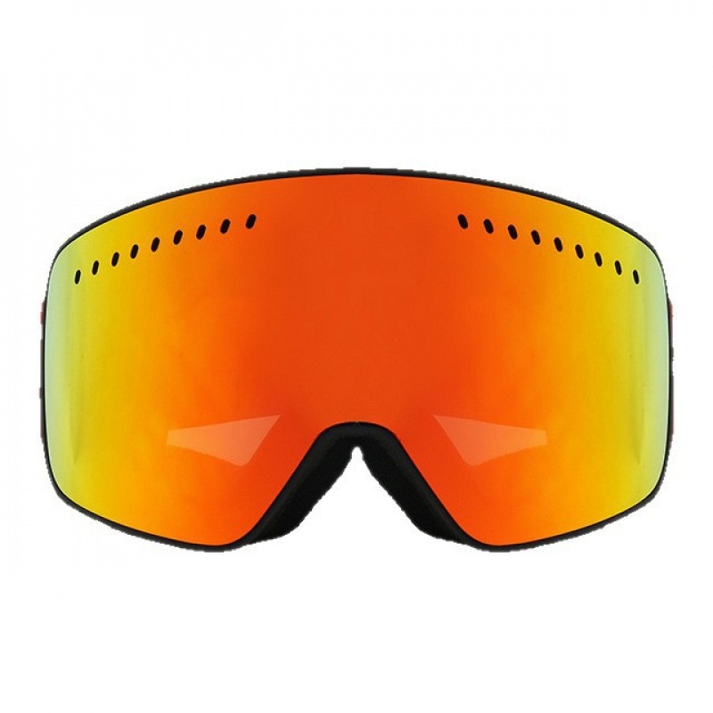 Gafas de esquí de doble capa antivaho, superficie de columna colorida y amplia visión, resistentes al viento, para invierno, para miopía y montañismo._voghion.com