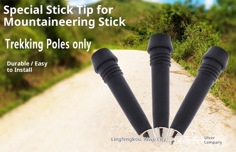 001 Bastone da trekking all'ingrosso in acciaio al tungsteno al carbonio Punte in metallo duro Accessori Bastone da passeggio per esterni Dropshipping_voghion.com