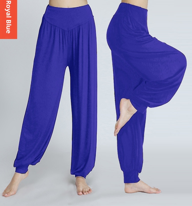 001 New Style Foreign Trade Cross-Border Yoga Modal Exercise Sports Long Square Dance Loose Plus Size Lantern Pants_voghion.com