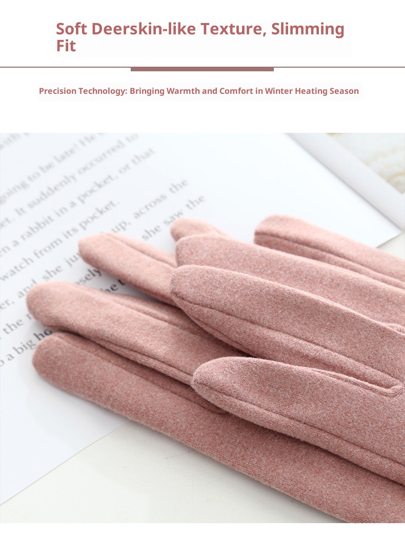 001 Thermohandschuhe Radfahren Skifahren, Innenfutter, Herbst- und Winterhandschuhe, Outdoor-Selbstwärmer, Geeignet für die Arbeit,_voghion.com