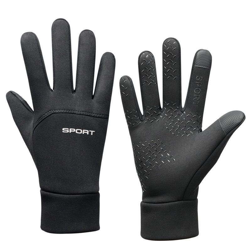 ActiveGo Winter Warm Men Full Finger Touch Screen Driving Skiing Waterproof Windproof Coldproof Non-slip Outdoor Riding Gloves_voghion.com