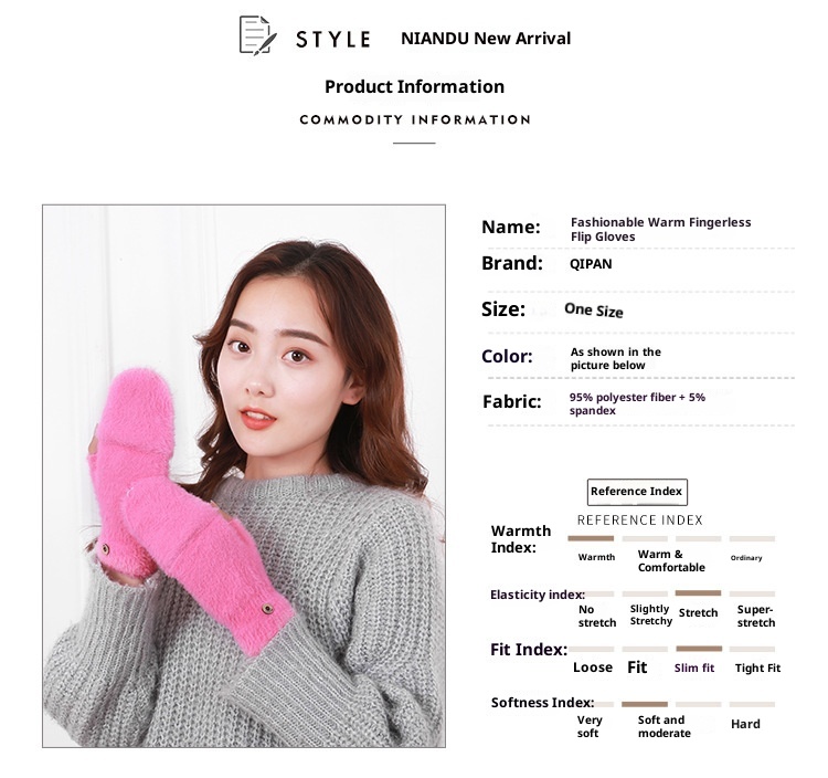 001 Caldo per uomini e donne, senza dita, per l'apprendimento, con fodera in pile, antifreddo, per l'autunno e l'inverno, per lo sci da donna_voghion.com