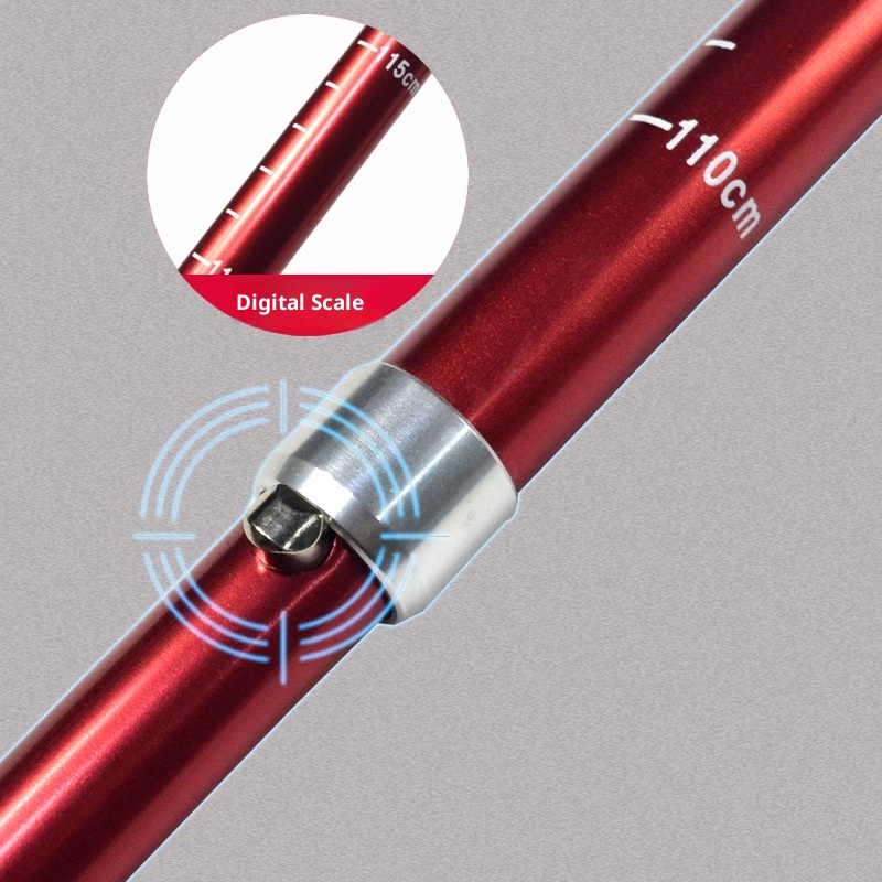 001 Lega di alluminio pieghevole ultraleggero ultra-corto telescopico bastone da trekking per esterni escursionismo arrampicata bastone da passeggio 5_voghion.com