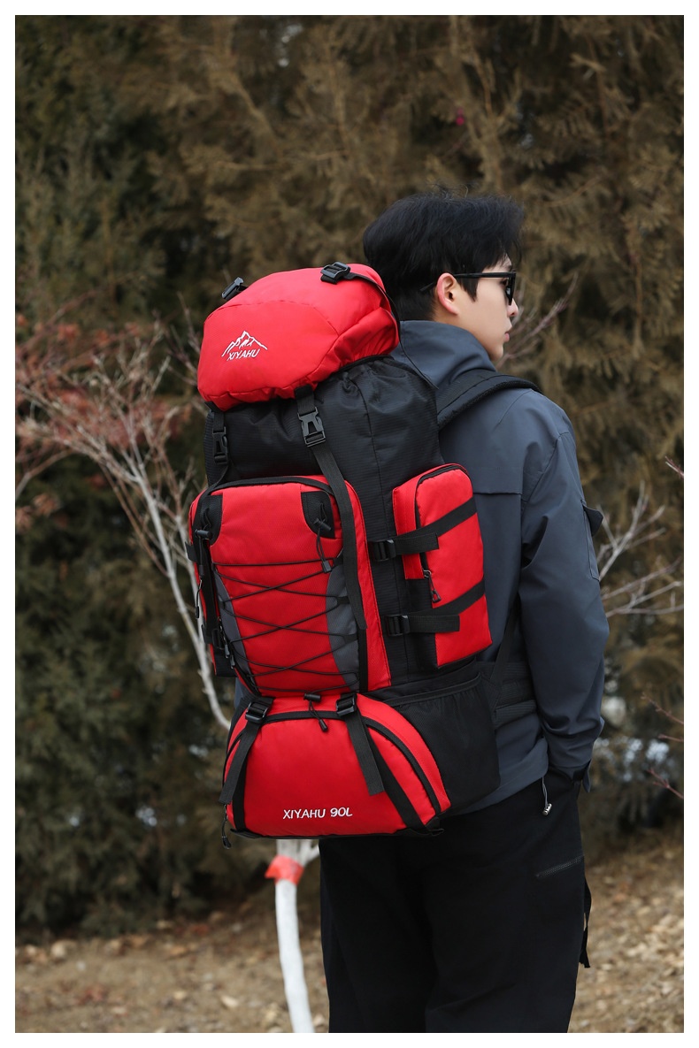 001 Nuovo zaino da 90 litri per alpinismo, leggero e impermeabile, da uomo, casual, da viaggio, da escursionismo, da campeggio_voghion.com