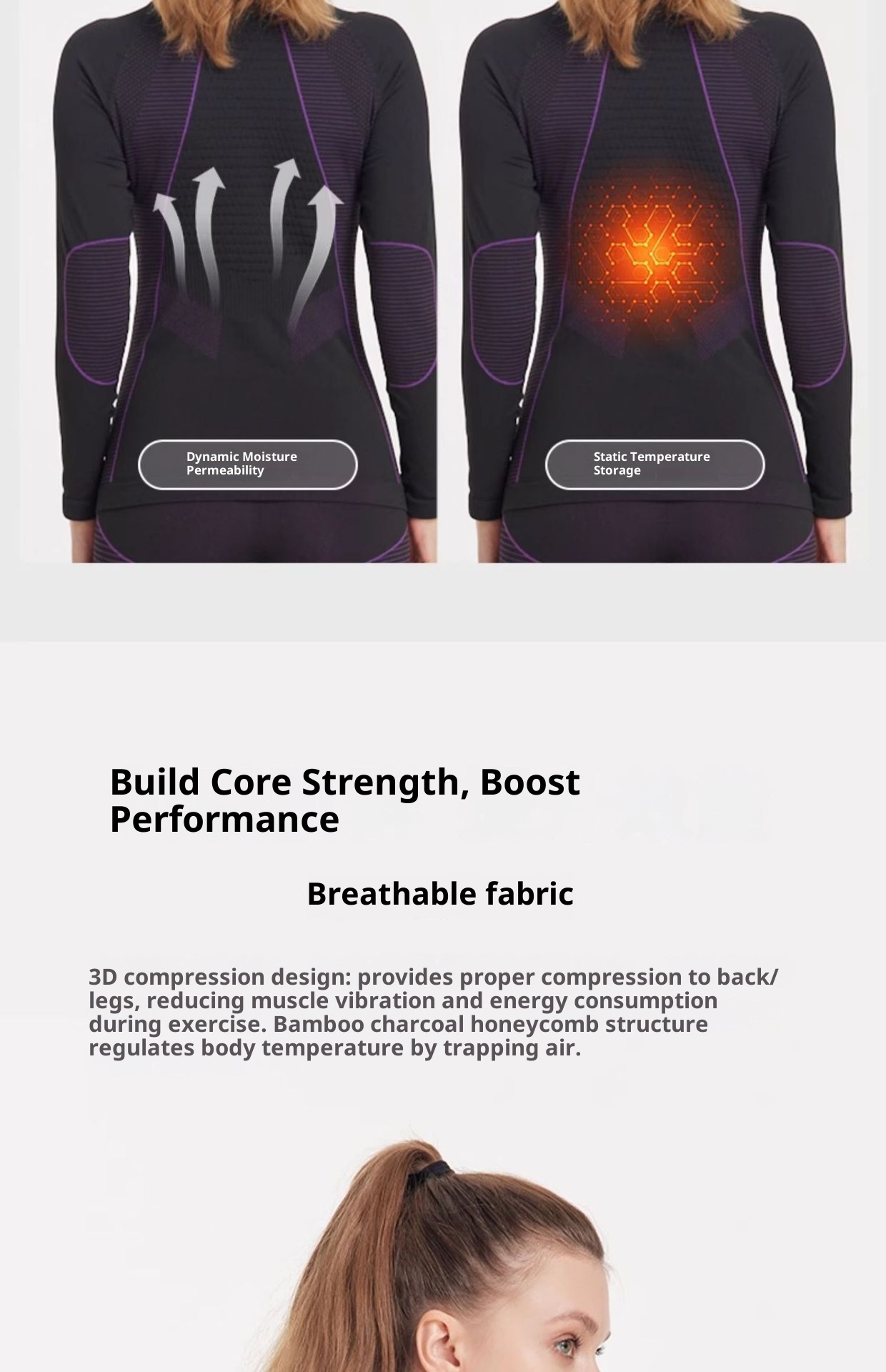 001 Kufeng Ski Quick-Dry Thermal Compression Base Layer Underwear For Women And Men Outdoor Hiking Sports Sweat-Wicking_voghion.com