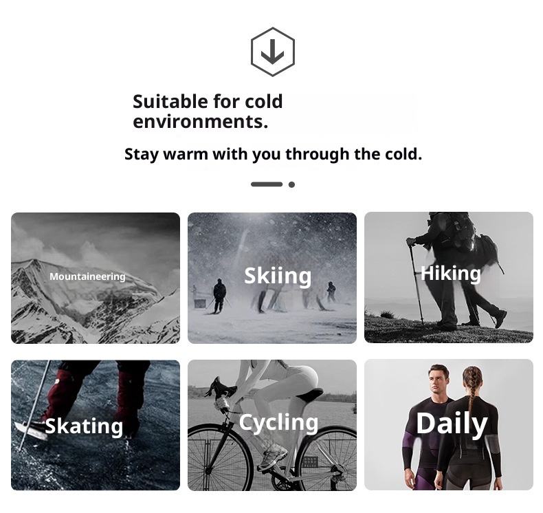 001 Outdoor Special Abbigliamento da sci a compressione ad asciugatura rapida per uomo e donna, autunno inverno, attillato, termico traspirante_voghion.com