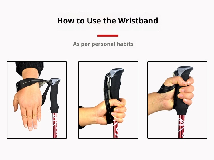 001 Lega di alluminio pieghevole ultraleggero ultra-corto telescopico bastone da trekking per esterni escursionismo arrampicata bastone da passeggio 5_voghion.com