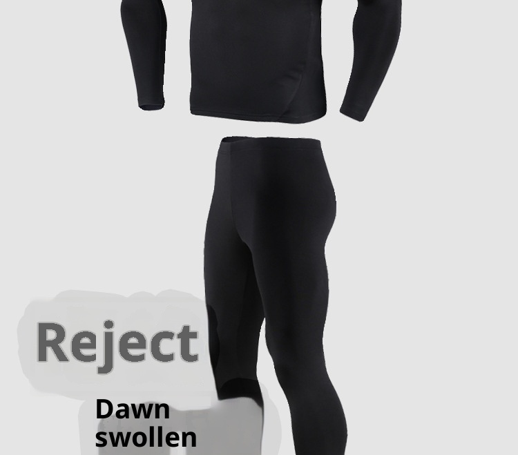 001 HEROBIKER Underwear Set Motorcycle Skiing Tight Long Johns Winter Men's Crew Neck Thermal Top_voghion.com