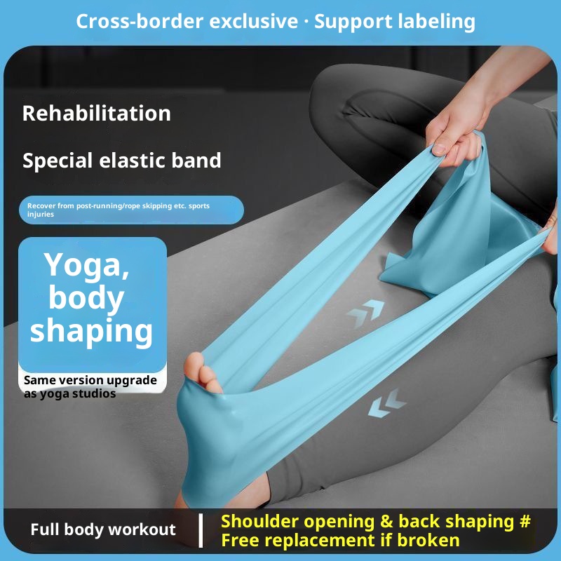 001 Yoga Artifact Hip Lift Exercise Shoulder Opening Beauty Back Stretch Dance Resistance Band_voghion.com