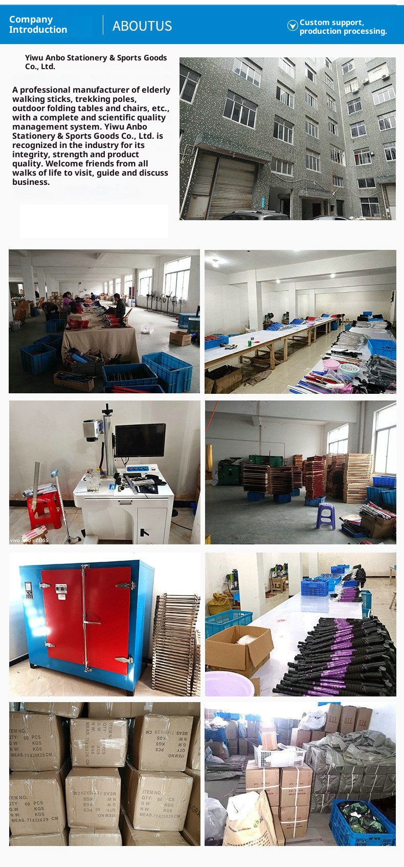 001 Bastone da passeggio per escursioni all'aperto e viaggi, personalizzato, in lega di alluminio leggera, con impugnatura a T, ammortizzante, a quattro sezioni_voghion.com