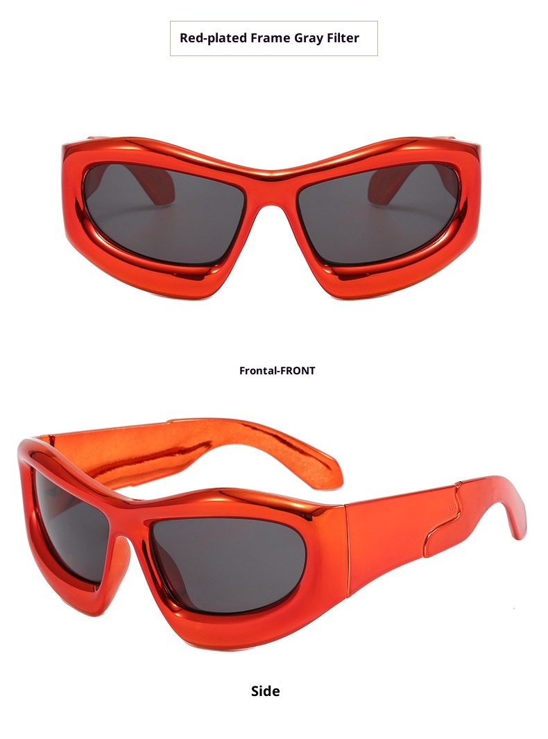 001 Neue Persönlichkeit Bubble Cool Extravagante Trendige Herren und Damen Urlaub Skifahren Bunte Mercury Film Reflektierende Sonnenbrille_voghion.com