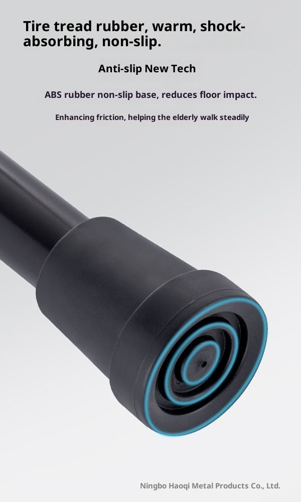 001 Bastone da passeggio per anziani, telescopico, pieghevole, portatile, da arrampicata, da trekking, antiscivolo, in lega di alluminio, con manico curvo_voghion.com