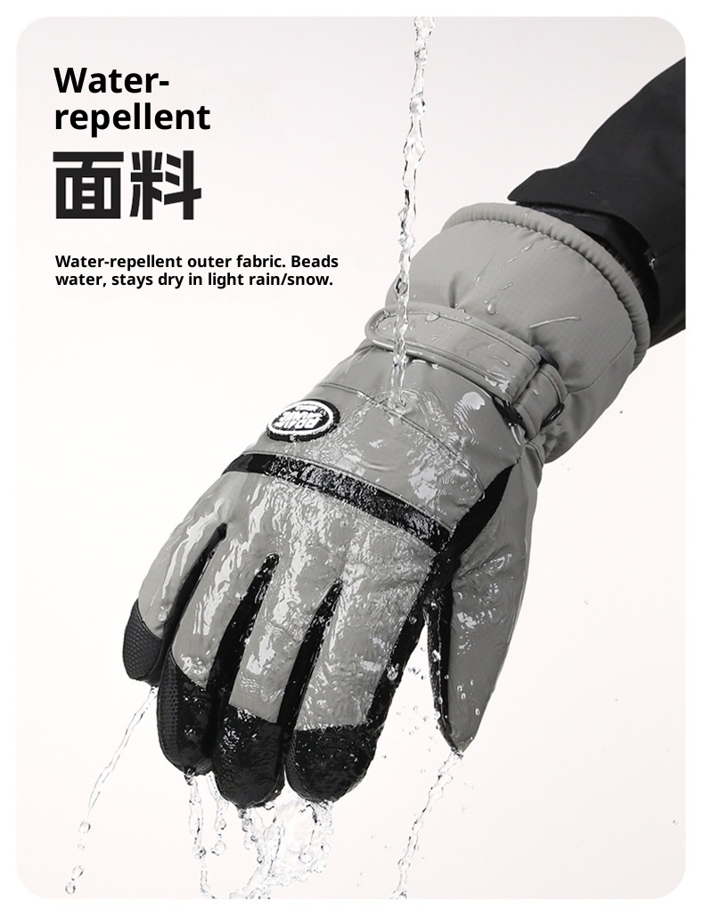001 Nuovi guanti da sci da uomo, invernali, impermeabili, caldi, foderati in pile, spessi, antifreddo, carini, in cotone per studenti, per donne_voghion.com