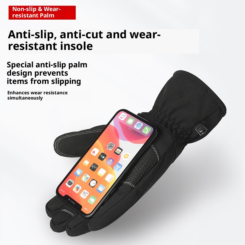 ActiveGo Winter New Fleece-Lined Warm Gloves Outdoor Skiing Cycling Touchscreen Windproof Cold-Proof Non-Slip Mountaineering_voghion.com