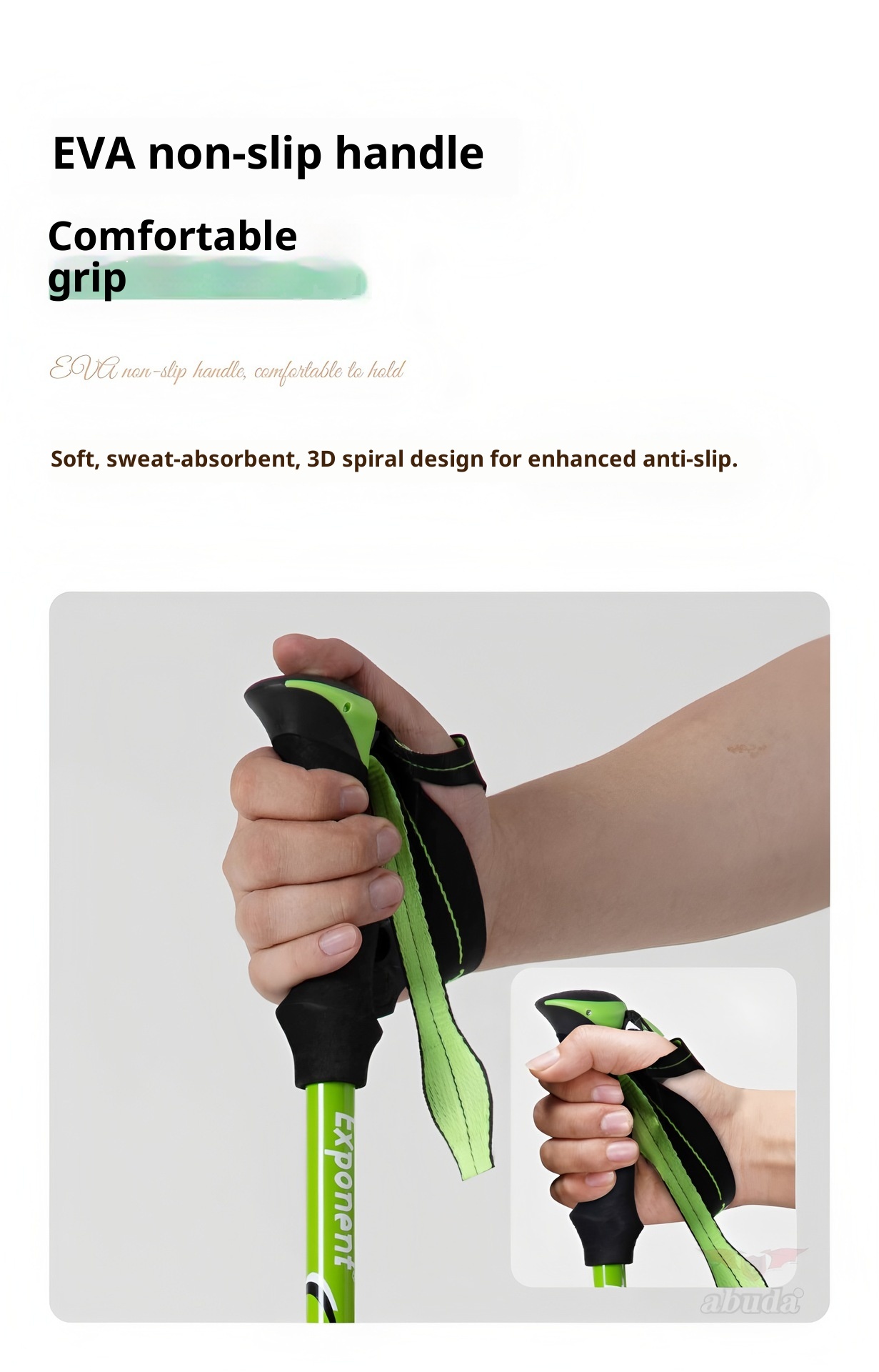 001 Cross-Border Sports Off-Road Five-Section Retractable Aluminum Alloy Folding Trekking Pole Professional Outdoor Hiking_voghion.com