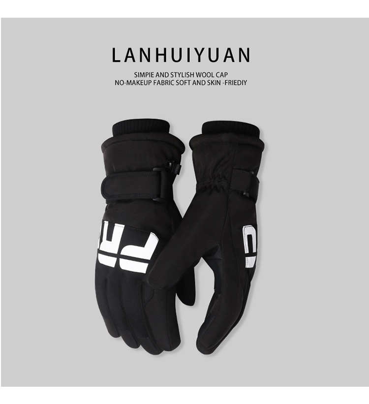 Gants d'hiver Northeast pour hommes, résistants au froid et au gel, doublés en polaire épaisse, compatibles avec les écrans tactiles de ski et de cyclisme pour femmes._voghion.com