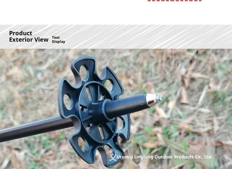 001 Bastone da trekking all'ingrosso in acciaio al tungsteno al carbonio Punte in metallo duro Accessori Bastone da passeggio per esterni Dropshipping_voghion.com