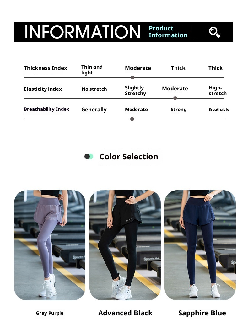 001 Autumn Winter New High Elastic Two-piece Sports Trousers Warm Professional Running Leggings Yoga Pants Women Quick_voghion.com