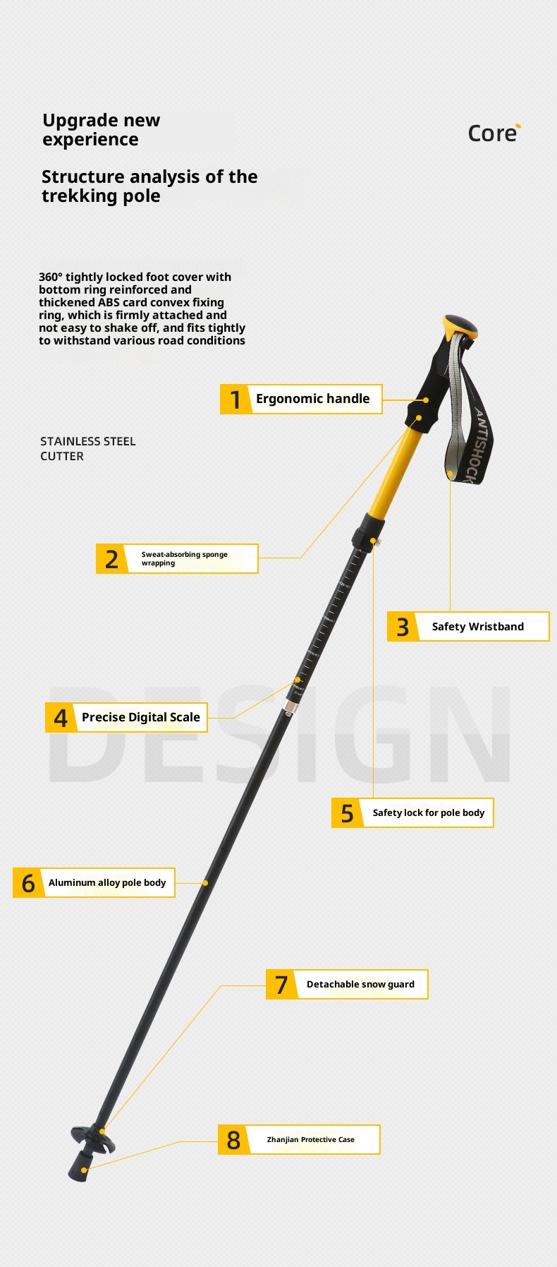 001 Bastoncini da trekking professionali da arrampicata pieghevoli per esterni in fibra di carbonio ultraleggeri telescopici per escursionismo antiscivolo_voghion.com