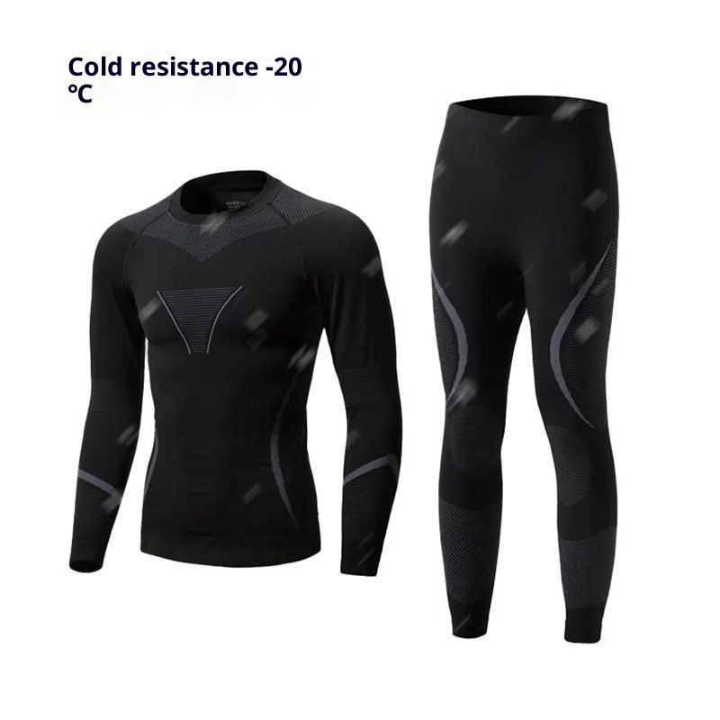 Sous-vêtements thermiques fonctionnels d'extérieur (automne/hiver) imperméables et résistants au froid, pour le ski, la course à pied, la randonnée et l'alpinisme, pour hommes et femmes._voghion.com