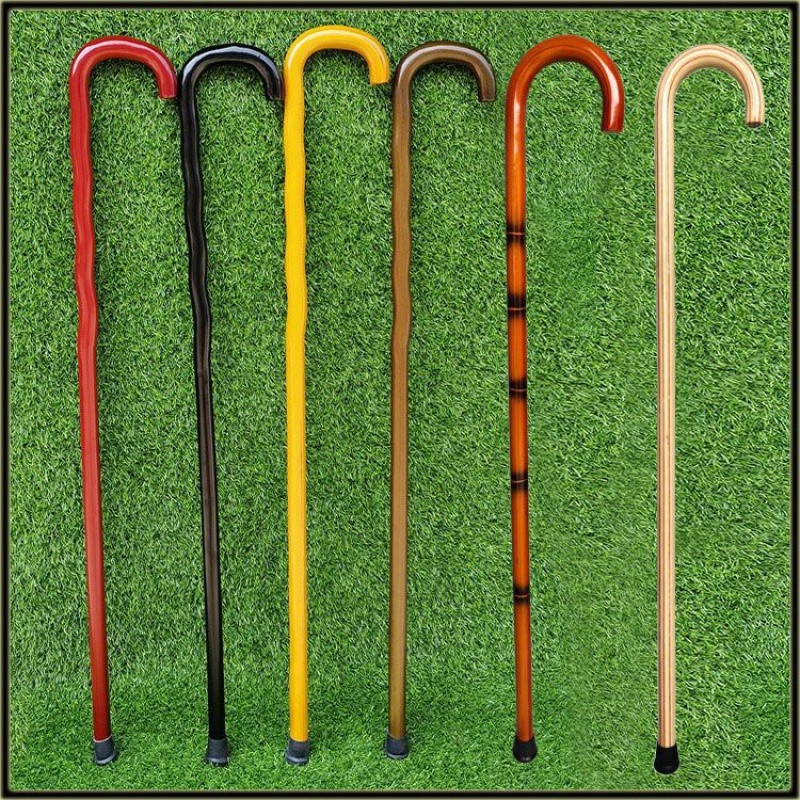 001 Bastone da trekking in legno per anziani Bastone da passeggio Bastone da passeggio singolo integrato in legno massello vintage con cuscinetto antiscivolo in rattan robusto No_voghion.com