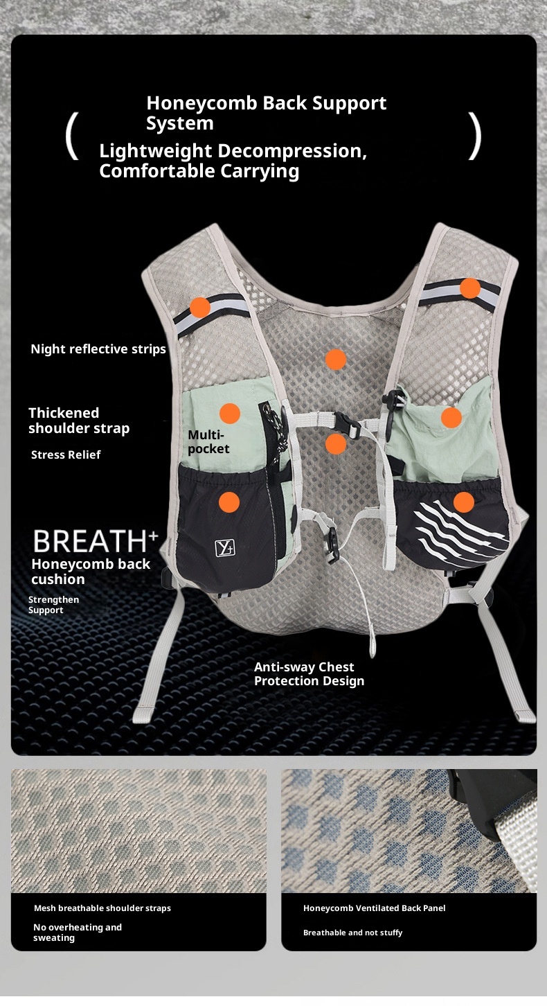 001 Cross-border Outdoor Sport Fietstas Hiken Waterdichte Trail Marathon Vest Rugzak_voghion.com
