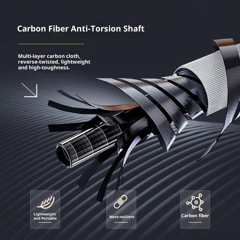 001 Fiber Trekking Pole Professional Climbing Outdoor Walking Carbon Ultra-light Telescopic Anti-slip Stick For Children_voghion.com