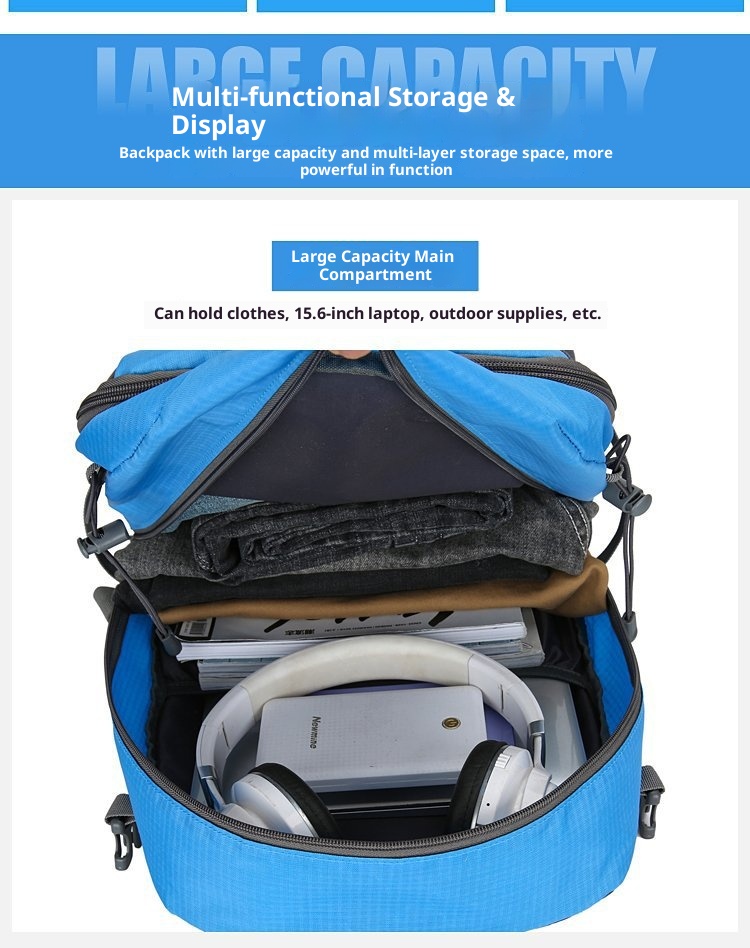 001 Hiking Trekking Dubbele Schouder 40L Outdoor Rugzak Nylon Lichtgewicht Waterdichte Multifunctionele Reistas_voghion.com