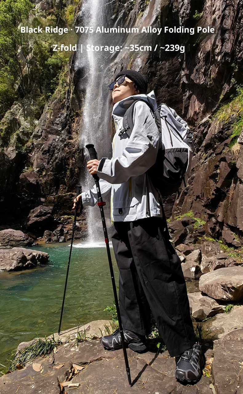 001 Bastone da passeggio professionale pieghevole in lega di alluminio 7075 per esterni, attrezzatura da escursionismo, ultraleggero, portatile, per uomo_voghion.com