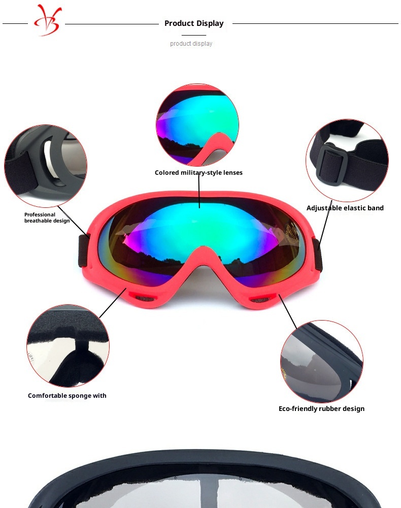 001 Occhiali da sci per moto fuoristrada X400 disponibili in magazzino per uomo e donna_voghion.com