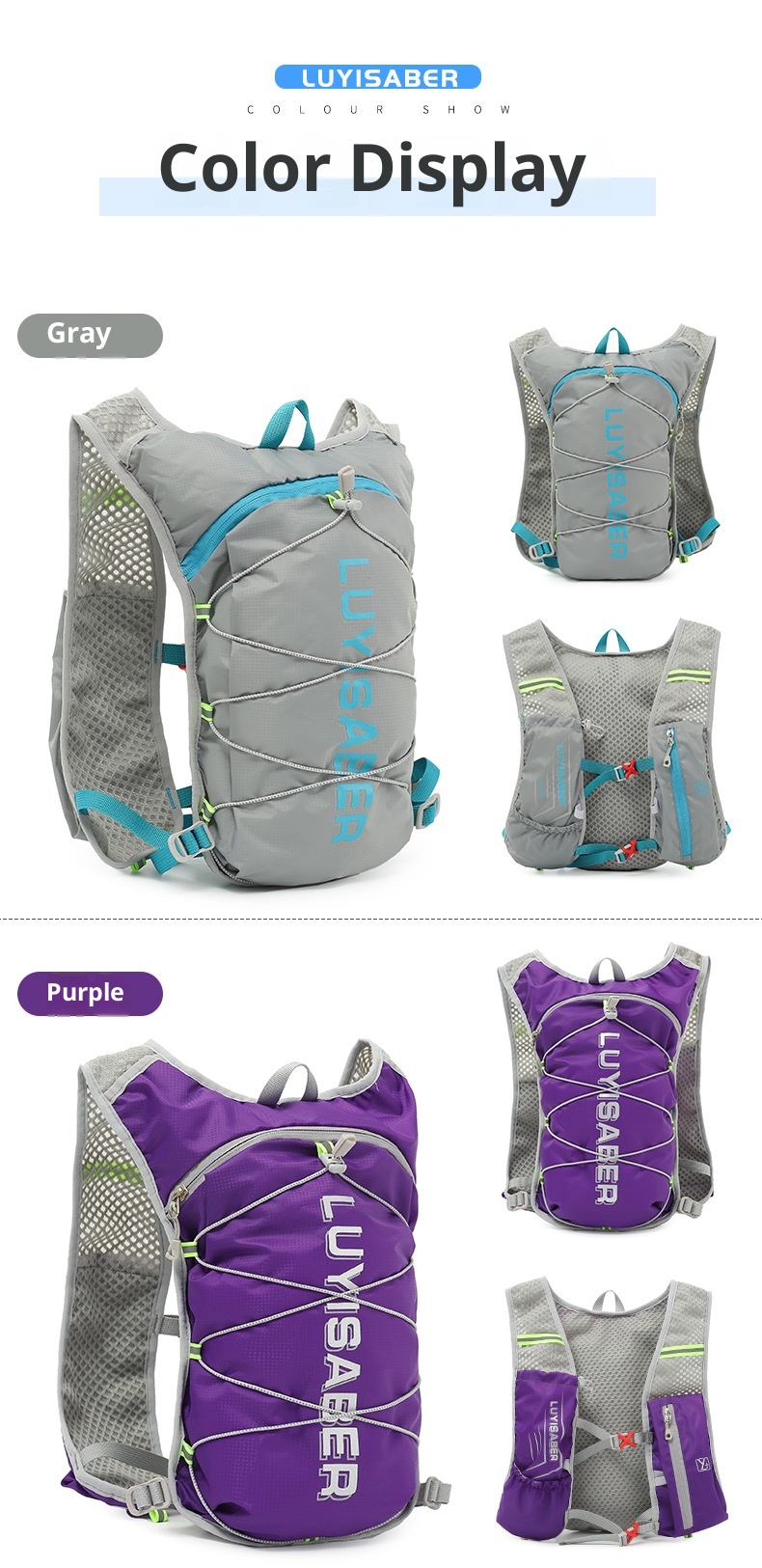 001 Hydration Cross-Border Water Multi-Functional Running Backpack Reflective Sports Cycling Bag_voghion.com