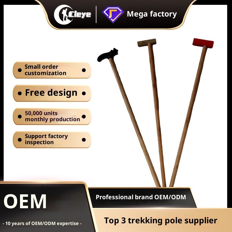 001 Factory Direct Supply Solid Wood Trekking Poles Wooden Sticks Lightweight Skiing Anti-Slip Walking Stick Outdoor Men And_voghion.com