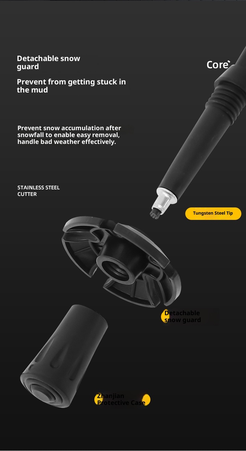 001 Bastoncini da trekking professionali da arrampicata pieghevoli per esterni in fibra di carbonio ultraleggeri telescopici per escursionismo antiscivolo_voghion.com