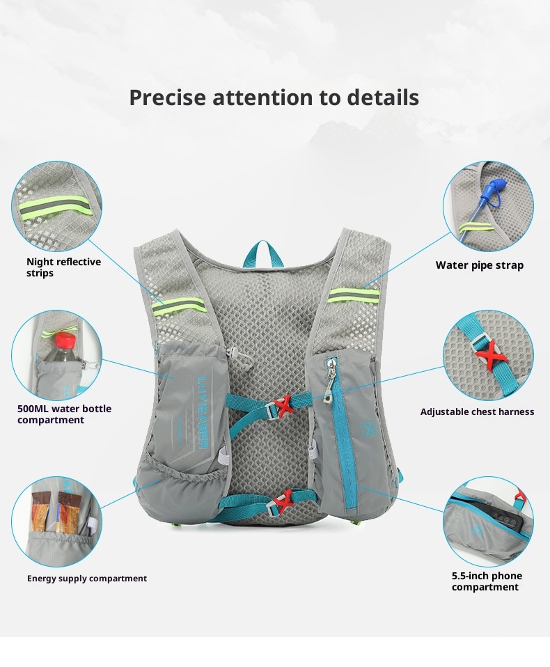 001 Hydration Cross-Border Water Multi-Functional Running Backpack Reflective Sports Cycling Bag_voghion.com