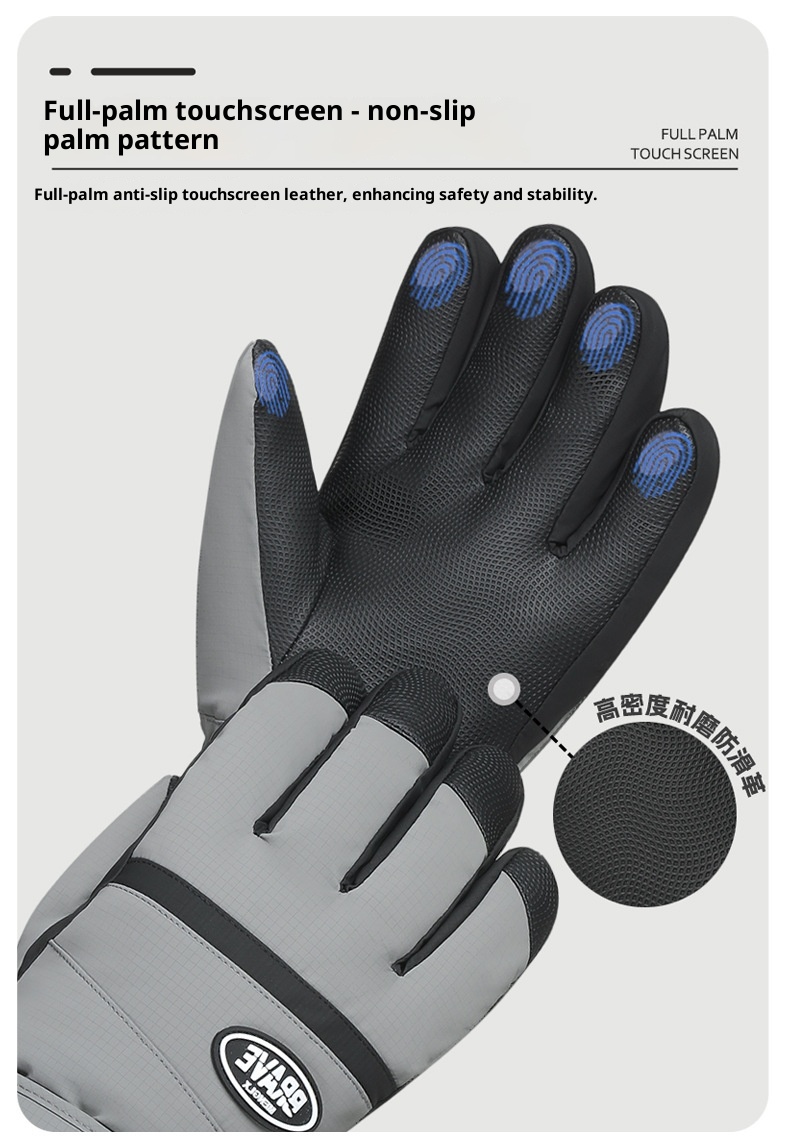 001 Nuovi guanti da sci da uomo, invernali, impermeabili, caldi, foderati in pile, spessi, antifreddo, carini, in cotone per studenti, per donne_voghion.com