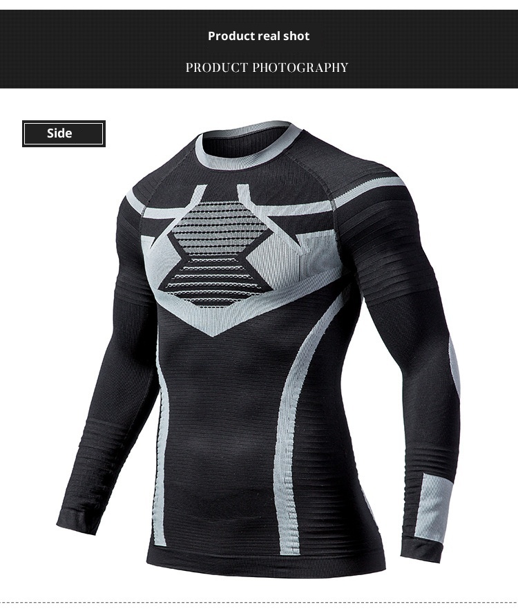 001 Professional Sports Compression Long Sleeve Quick-Dry Tight-Fitting Shirt Unisex Base Layer Equipment Thermal Outdoor_voghion.com