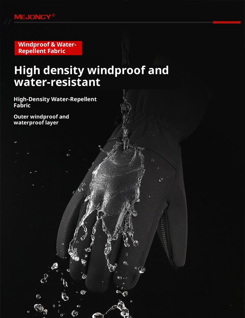 ActiveGo Winter New Fleece-Lined Warm Gloves Outdoor Skiing Cycling Touchscreen Windproof Cold-Proof Non-Slip Mountaineering_voghion.com