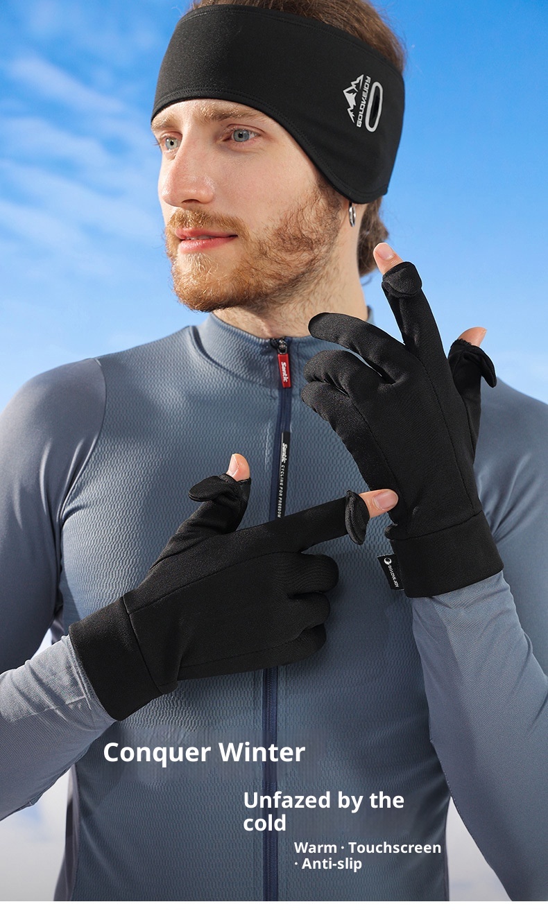 ActiveGo Winter-Skihandschuhe für Damen und Herren, Outdoor-Reithandschuhe, Touchscreen-kompatibel, rutschfest, winddicht, kältebeständig, fleecegefüttert, warm_voghion.com