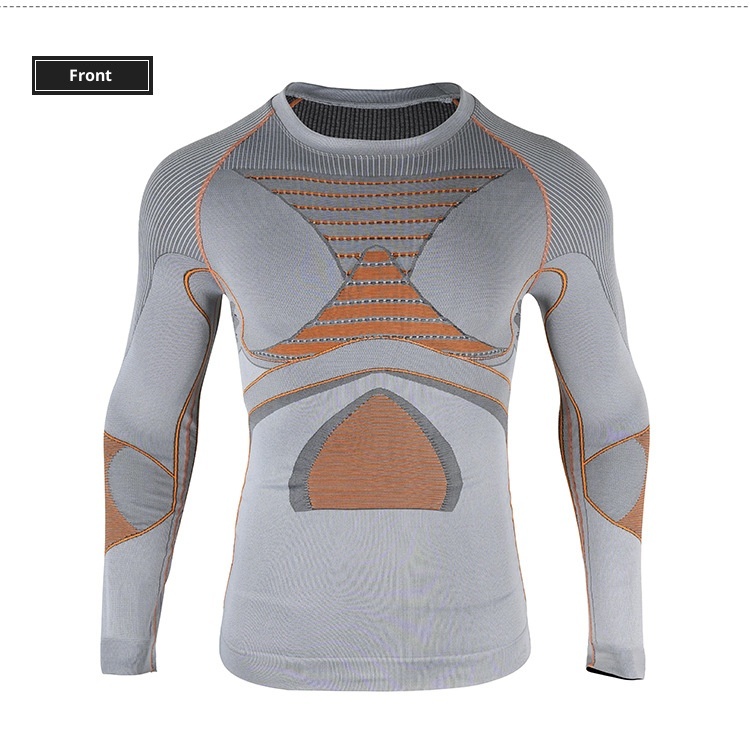 001 Malla térmica de compresión deportiva funcional profesional sin costuras para hombre y mujer, ideal para esquí al aire libre._voghion.com