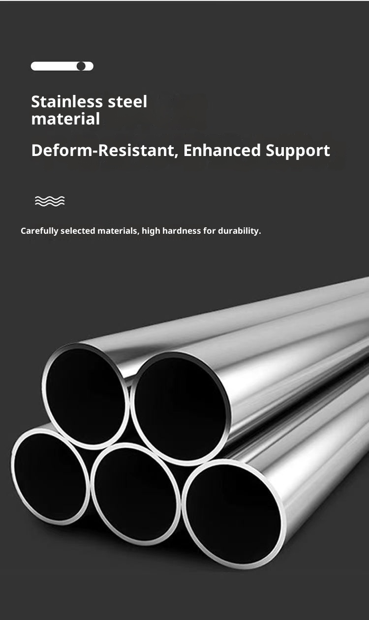 001 Faltbarer Trekkingstock aus Edelstahl mit Sitz, multifunktionaler Wanderstock, rutschfest, tragbar, sturzsicher für den Außenbereich_voghion.com