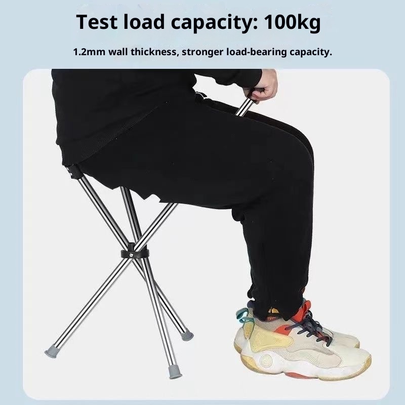 001 Paslanmaz Çelik Katlanır Trekking Bastonu, Oturma Yeri, Çok Amaçlı Yürüyüş Bastonu, Kaymaz, Taşınabilir, Düşmeye Karşı Dayanıklı Dış Mekan_voghion.com