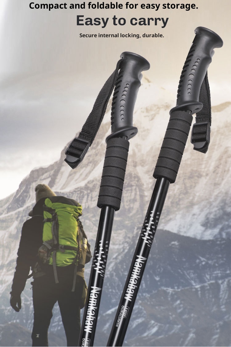 001 Bastone telescopico da viaggio per anziani, bastone da trekking in lega di alluminio, bastone da passeggio, all'ingrosso_voghion.com
